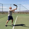 VercanMonth Tennis Serve Trainer Rebound Aid Moving Ball Tool Improves