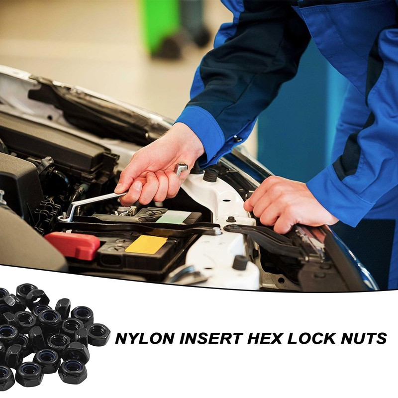 CPYJW Pack of 20 DIN985 m8 Nuts, Locking Nuts M8