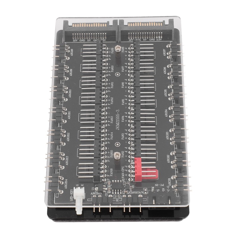 2 in 1 16 Way ARGB PWM Fan Hub SATA