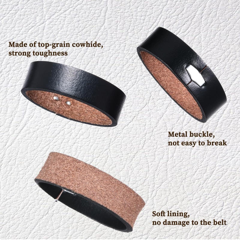 4 Pack Belt Loop Keepers, Leather Loop Keeper Accessories Belts