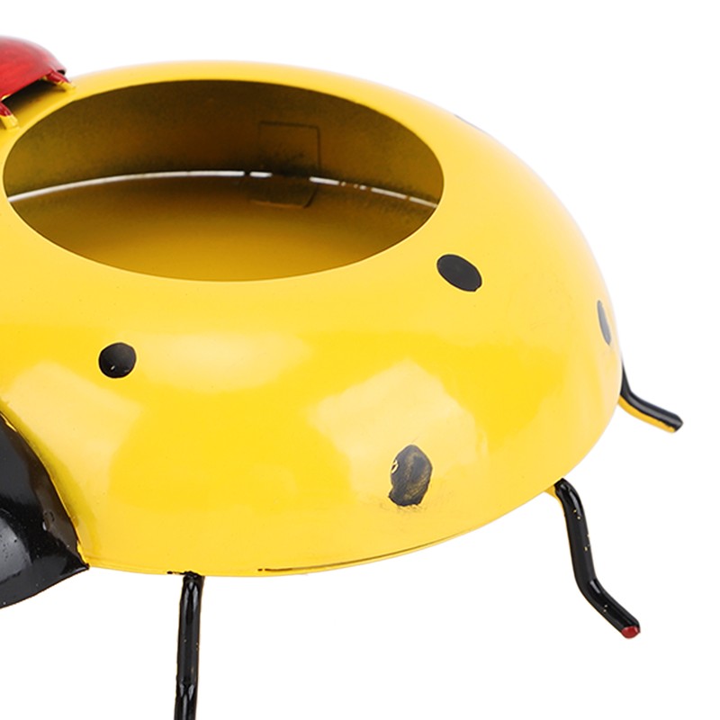 5.4cm Diameter Flower Pot Decor Ladybug Shaped Smoothing Surfaces Iron