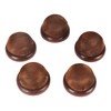 5Pcs Wooden Base Pin Cushion Cute Needle Holder Round Wooden