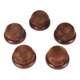 5Pcs Wooden Base Pin Cushion Cute Needle Holder Round Wooden Base Needle Pincushions DIY Sewing Tools for Sewing Master DIY Home Use