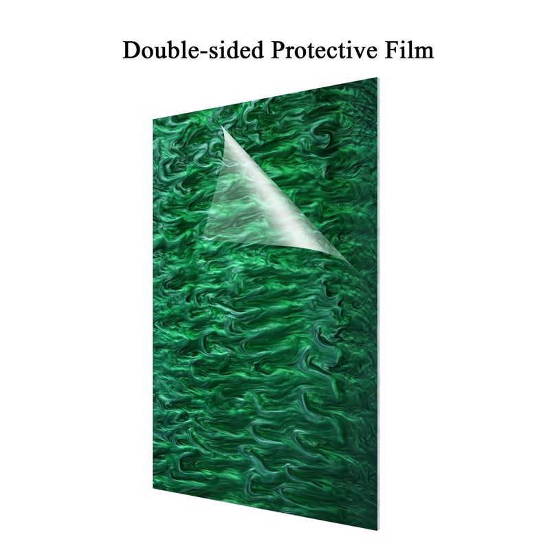 TOEPODO Pearlescent Ripple Cast Acrylic Sheets 1/8 Thick for Laser