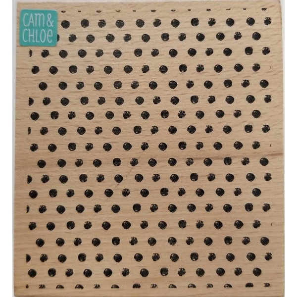 Hampton Art Hot Fudge Studio Spotted Background Red Rubber Wood