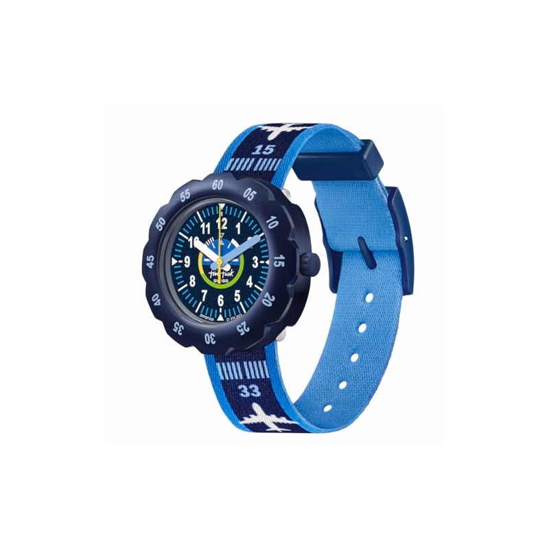 Flik Flak Unisex Kids Watch Casual Blue Bio-sourced Quartz Take