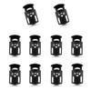 Spring Cord Stoppers, 10 Pieces, Barrel Shape, Plastic Cord Lock,