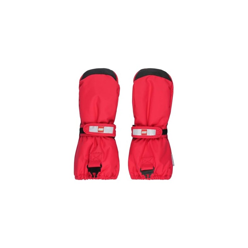 Kabooki Unisex Lwatlin 706-MITTENS W/MEM. Mittens, Red, 110/116, red