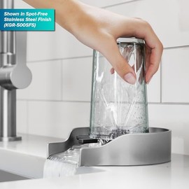 KRAUS CleanMate Glass Rinser for Kitchen Sink in Matte Black Color Finish, KGR-500MB