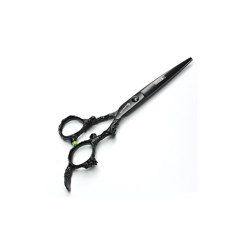 6 Inch Black Sharp Professional Hairdressing Scissors 440 °C High Hardness Salon