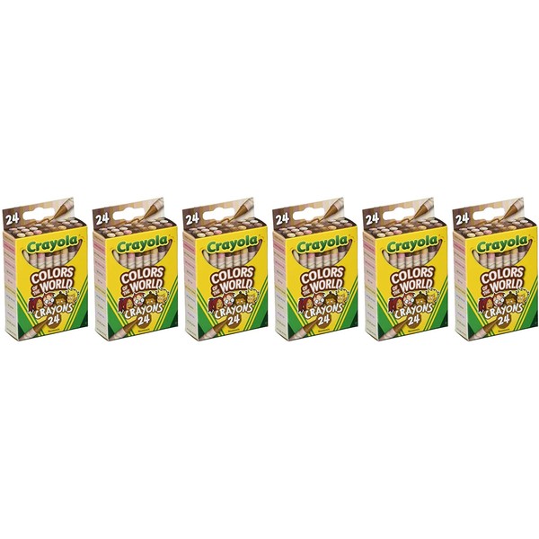 Crayola Bulk Crayon Set, Colors of The World, Multicultural Crayons,
