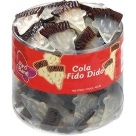 Red Band Fruit Gum | Cola Fido Dido | Redband | Red Band Bulk Pack | 100 Pack | 800 g Total