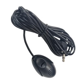 Pioowirk 3.5mm Microphone for Car Radio Stereo, Portable Hands Free External Mic for PC Laptop with 9.8ft 3 Meters Cable