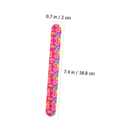 Beavorty 10pcs Double-Sided Nail Polishing Strips Chic Patterns for Home Salon Use for Buffing Sanding Manicuring Safe for Finger Care Random Color