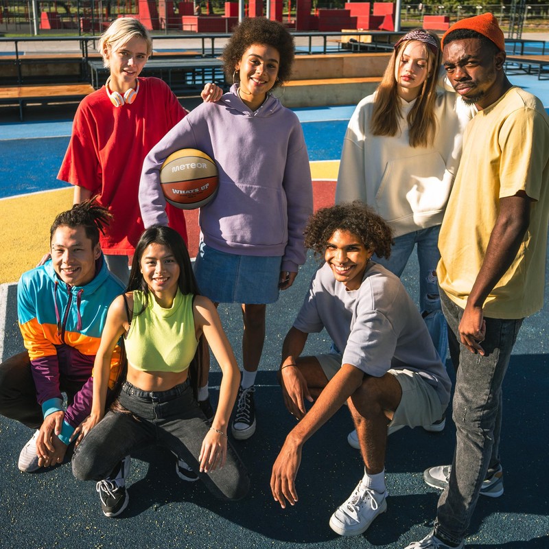 Meteor Whats Up Children's Basketball Size #1#3#4#5#6#7 - Soft Mini
