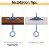 21 Sets Ceiling Hooks for Hanging Plants, Plasterboard Hooks for