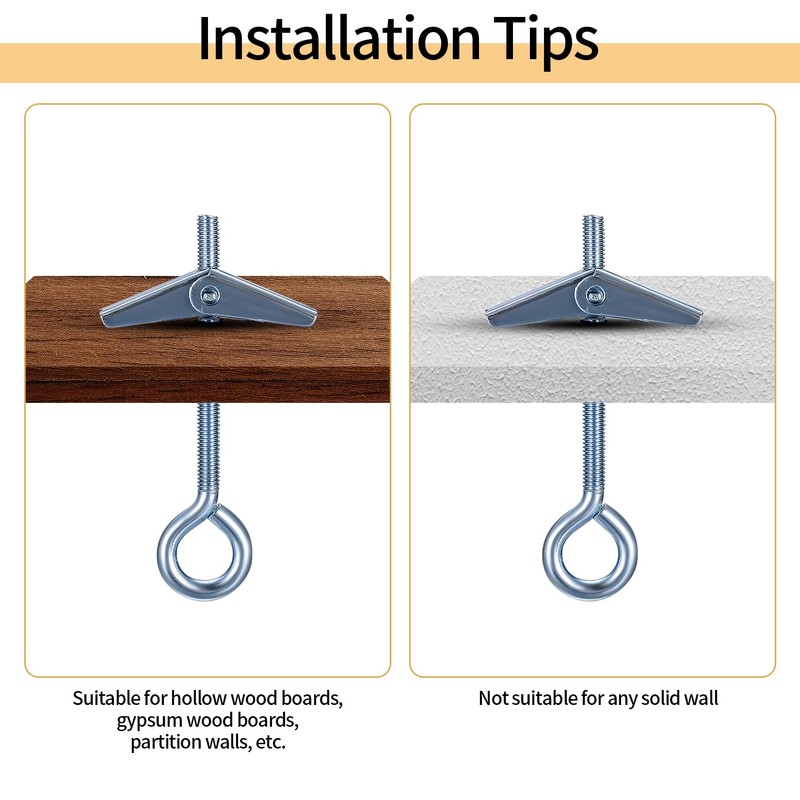 21 Sets Ceiling Hooks for Hanging Plants, Plasterboard Hooks for