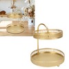 2 Tier Fruit Tray Gold Elegant Large Capacity Decorative Multi