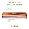 Kent FOT Tortoise Fine Tooth Handmade Pocket Comb for Men,