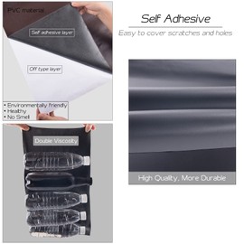 BONAIER Leather Repair Patch 36X79 inch Large Self-Adhesive Leather Repair Tape, Reupholster Leather Patches for Furniture Couch Chairs Car Seat (Grey, 36x79 inch)