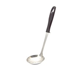 Takagi TAKAGI Stainless Steel Ladle, Medium, Dark Brown, Total Length 10.2 inches (26 cm), Hand Fit, Handle That Fits Your Hand, Dishwasher Safe