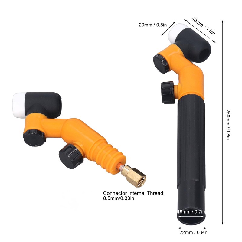 360° Rotation Head TIG Welding Torch Head Flexible Easy Air