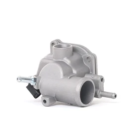RIDEX Thermostat Coolant Cooling Water Thermostat with Housing, Metal Housing with Seal, with Temperature Sensor, Opening Temperature: 92°C