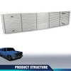 PIT66 Main Stainless Chrome Billet Grille Compatible with Chevy Blazer