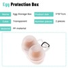 2pcs Egg Holder Container, 2 Girds Plastic Egg Storage Box