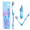 Teckolign Folding Toothbrush, Folding Travel Toothbrush Foldable Toothbrush with Case