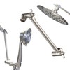 12 Inch Shower Head Extension Arm Brushed Nickel.Solid Brass Adjustable