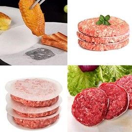 YDHfdc 500 Pcs Round Baking Parchment Paper, Non Stick Baking Parchment Circles, 90 mm Baking Paper for Bamboo Steamers, Small Cakes, Breads