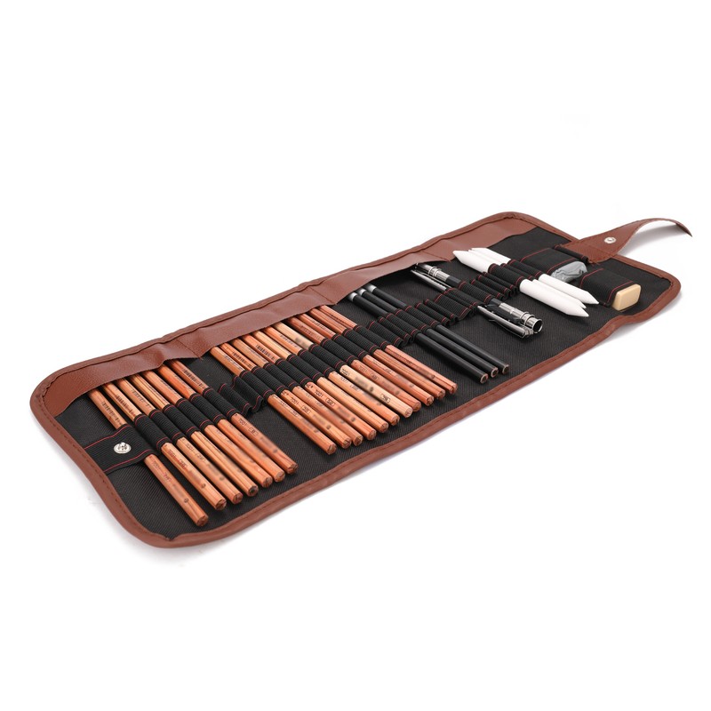 Drawing Beginner Sketch Set Charcoal Pencil Eraser Art Craft Painting