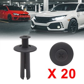 sourcing map 20Pcs Car Expanding Screw Rivets Trunk Fender Retainer Clip 8mm