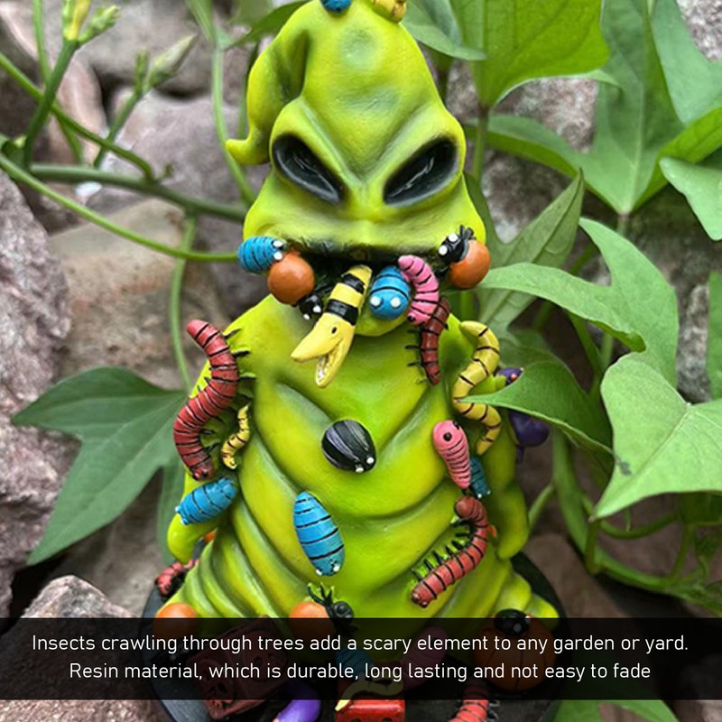 Scary Tree Ornaments Resin Ghost Festival Props Terrifying Ornament for