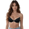 Vivisence Women's Clear Strap Bra Push Up Invisible Backless Clear