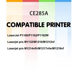 (Single Pack) Compatible for HP 285A CE285A 85A Toner Cartridge (HP85A, Pack of 1) Used for HP Laser Jet Pro P1102w P1109w M1212nf M1217nfw Printer, Sold by GTS