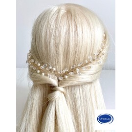 Hair Wire Gold Hair Tendril Hair Accessories Wedding Bridal Hair Wreath Prom Maid of Honour Bridesmaid Crystal Subtle Pearls Tiara