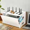 Upgrade Router Shelf Storage, Networking Router Stand, Freestand & Wall