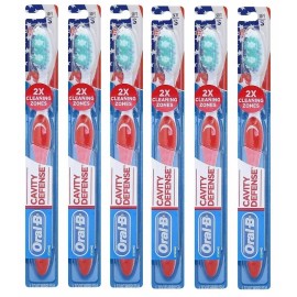 Oral-B 6 Pack- ORAL-B CAVITY DEFENSE PATRIOTIC TOOTHBRUSH SOFT