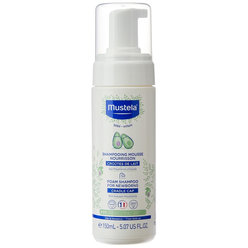 Mustela Shampoo En Espuma Para Recién Nacidos Para Piel Normal,