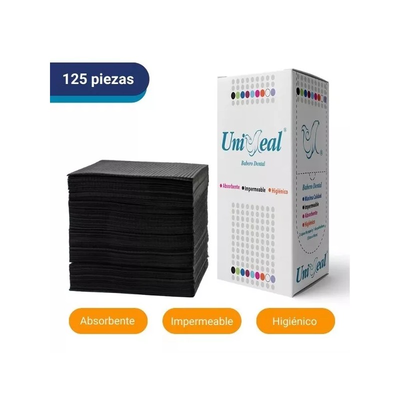 UniSeal Campo Dental Desechable Color Negro Pq/125 Piezas