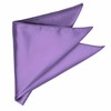 tiemart Purple Solid Color Pocket Square