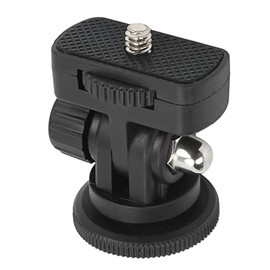 Mini Cabezal de Bola, Soporte de Montaje de Interfaz de Zapata Fría de 1/4 Pulgada Gimbal Mini Cabezal de Bola de Monitor Ajustable de 180 Grados, para Luz de Flash de Trípode de Cámara DSLR