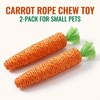 2 Pcs Orange Natural Interactive Sisal Carrot Cat Toys,Cat Dental