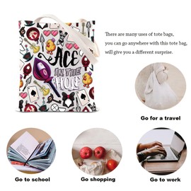 Anime Cartoon Merchandise Tote Bag Radio Demon Character Gift Ace In The Hole Shoulder Bag Dark Animation Lover Gift (AceInHoleTS-CA)