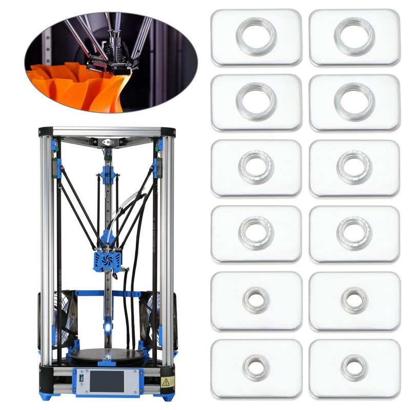 YINETTECH Pack of 45 T-sliding nuts sliding slot nuts carbon