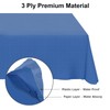 Qi Boo Paper Tablecloths Disposable for Rectangle Tables 6 Pack,3