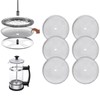 HOTUT Filter for Coffee Presses Mesh, Pack of 6 French