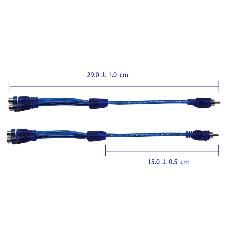 iexcell 2 Pcs 1 Male to 2 Female RCA Speaker